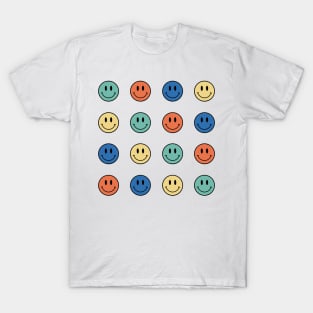 Mini Smiley Faces Bundle - Summer 2022 Color Palette T-Shirt